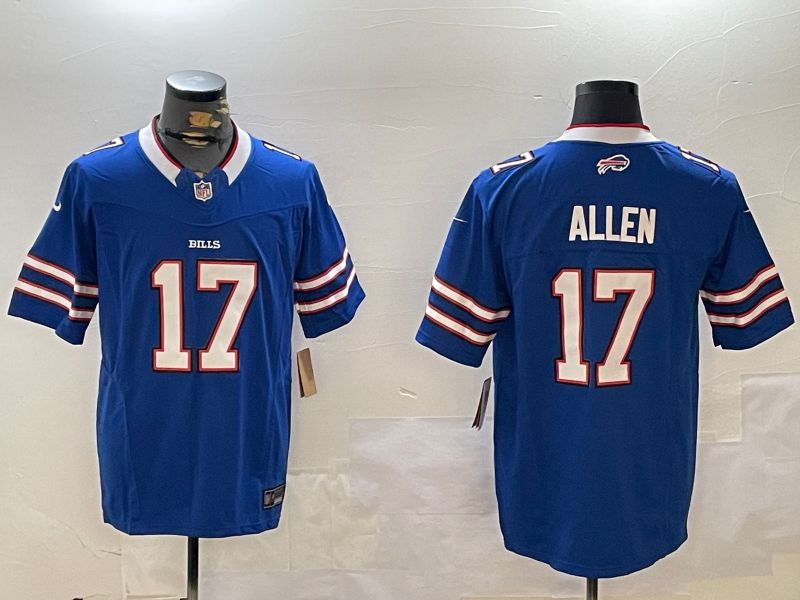 Men Buffalo Bills #17 Allen Blue Three generation 2024 Nike Limited NFL Jersey style 1->buffalo bills->NFL Jersey